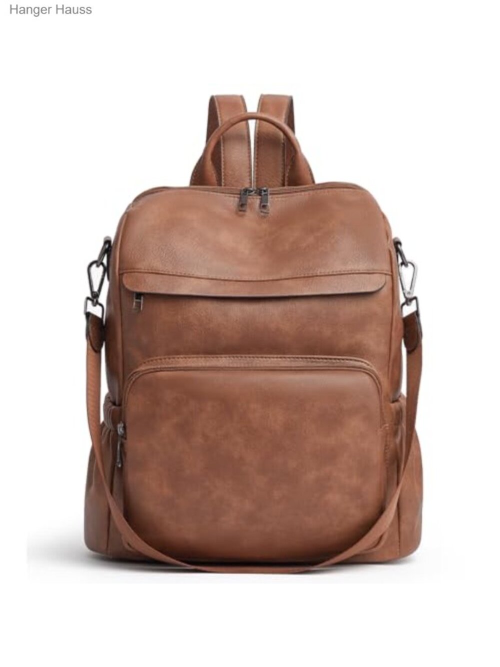 Vegan Leather Anti-Theft Convertible Backpack Purse 3-in-1 Crossbody Travel Bag